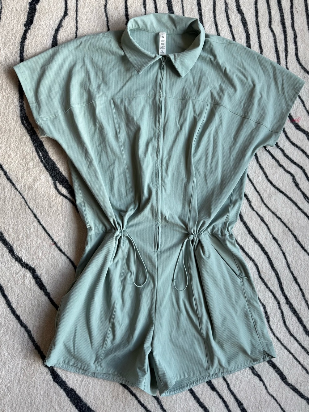 lululemon athletica Sage Green Zip-Front Kids One-Piece Romper